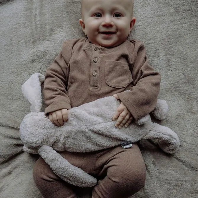 Mr Maria Doudou Chauffant Milo - Gris Clair