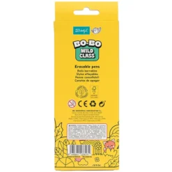Mr Wonderful Lot de 3 Stylos Effaçables Bo-Bo - Écureuil, Hérisson et Crocodile