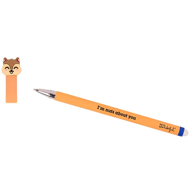 Mr Wonderful Stylo Effaçable Bo-Bo - Écureuil I'm Nuts About You