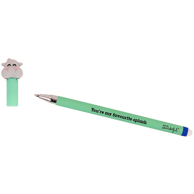 Mr Wonderful Stylo Effaçable Bo-Bo - Hippoppotame You're My Favourite Splash