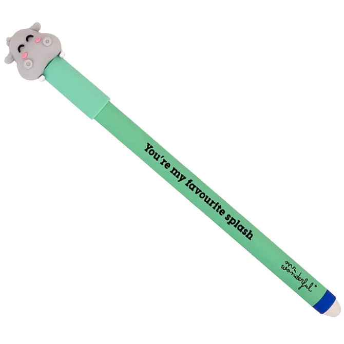Mr Wonderful Stylo Effaçable Bo-Bo - Hippoppotame You're My Favourite Splash