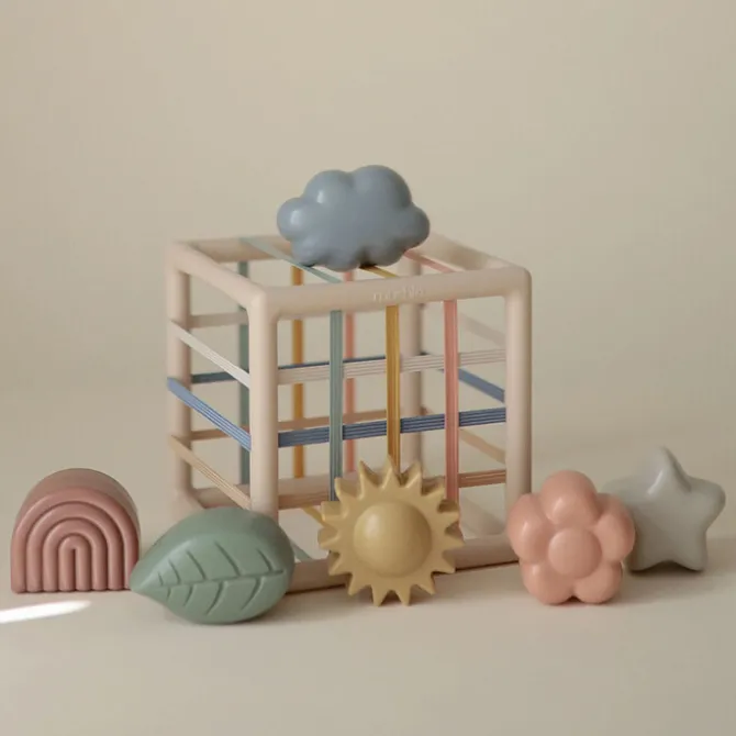 mushie Boîte à Formes avec Elastiques