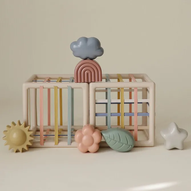 mushie Boîte à Formes avec Elastiques