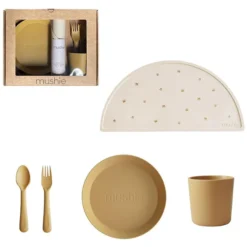 mushie Set Repas 5 Pièces - Mustard