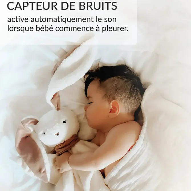 myHummy Doudou Veilleuse Bouillotte Sèche Lapin