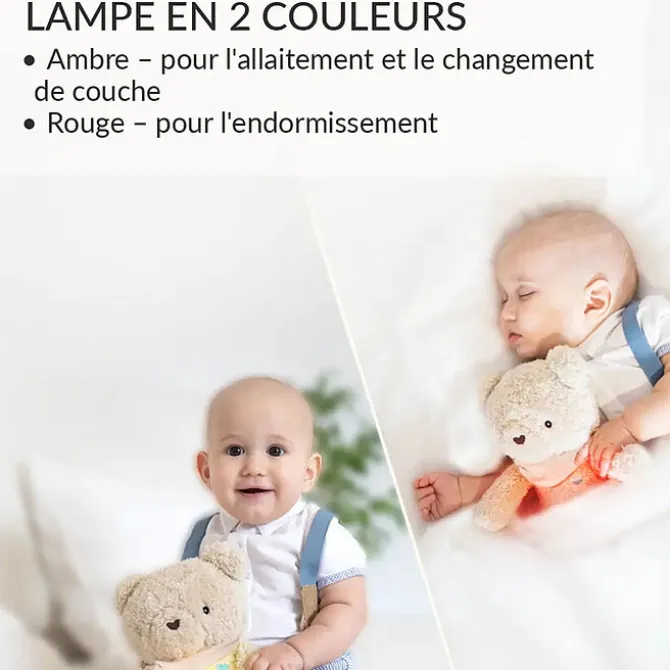 myHummy Peluche Veilleuse Bouillotte Sèche Ourson - Beige