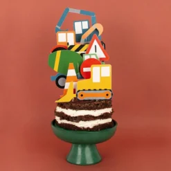 My Little Day Lot de 8 Décorations de Gâteau - Construction