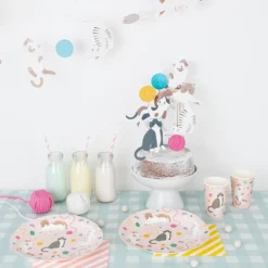 My Little Day Lot de 8 Gobelets en Papier Chat - 205 ml