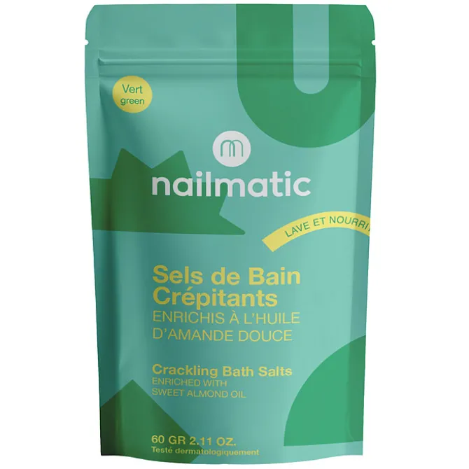 Nailmatic Sels de Bain Crépitants Vert Lagon - 60 g