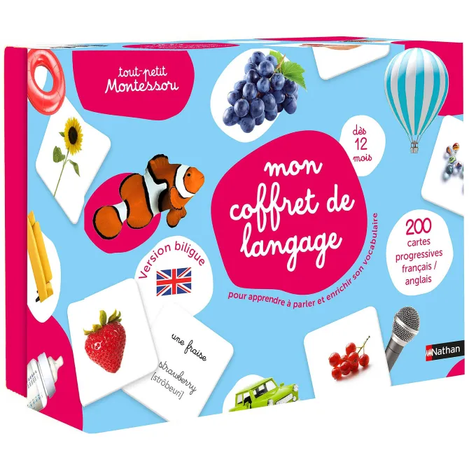 Nathan Editions Mon Coffret de Langage - Tout Petit Montessori