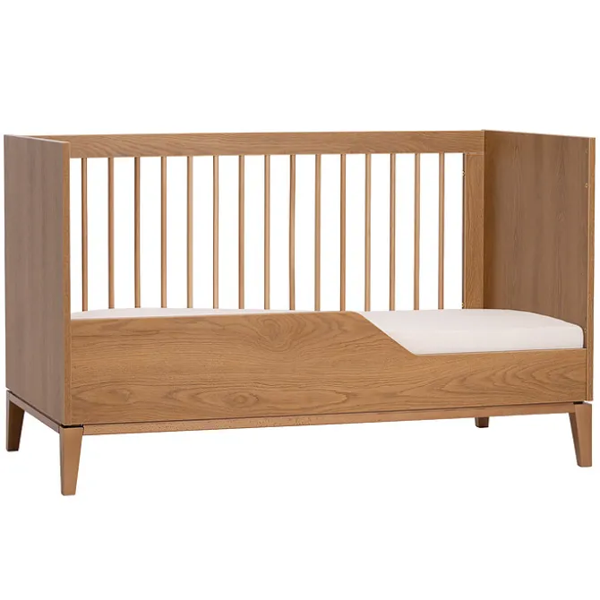 Nina Bien Lit Bébé Evolutif Milan Chêne Caramel - 140 x 70 cm