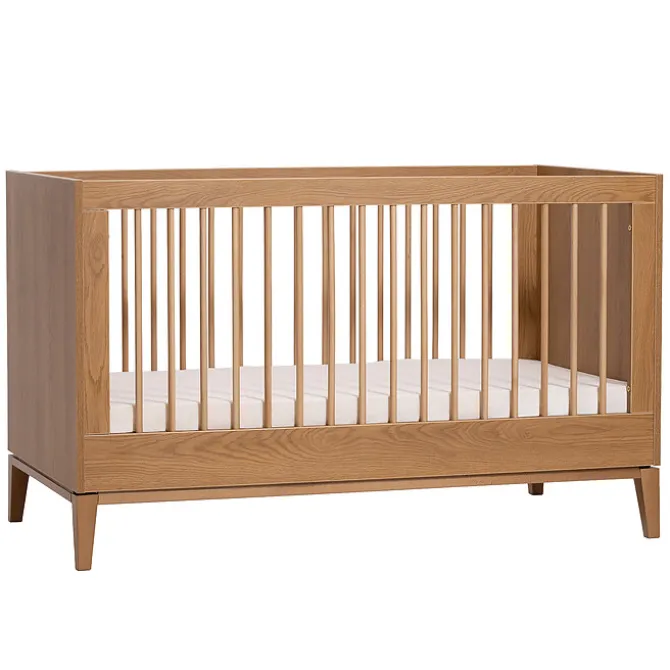 Nina Bien Lit Bébé Evolutif Milan Chêne Caramel - 140 x 70 cm