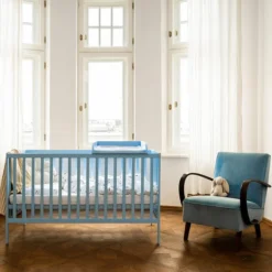 Nina Bien Lit Bébé Evolutif One Of Crib Clear Blue Sky - 140 x 70 cm