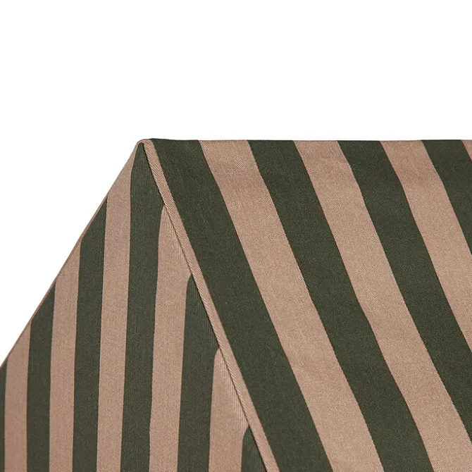 Nobodinoz Cabane Majesctic - Green Taupe Stripes