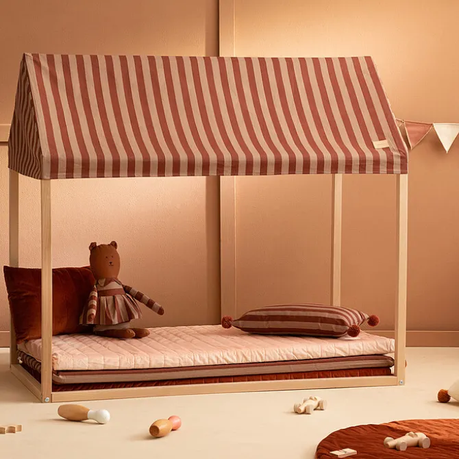 Nobodinoz Cabane Majesctic - Marsala Taupe Stripes