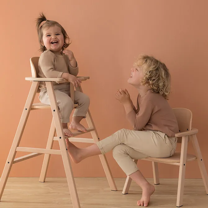 Nobodinoz Chaise Haute Growing Green - Hêtre