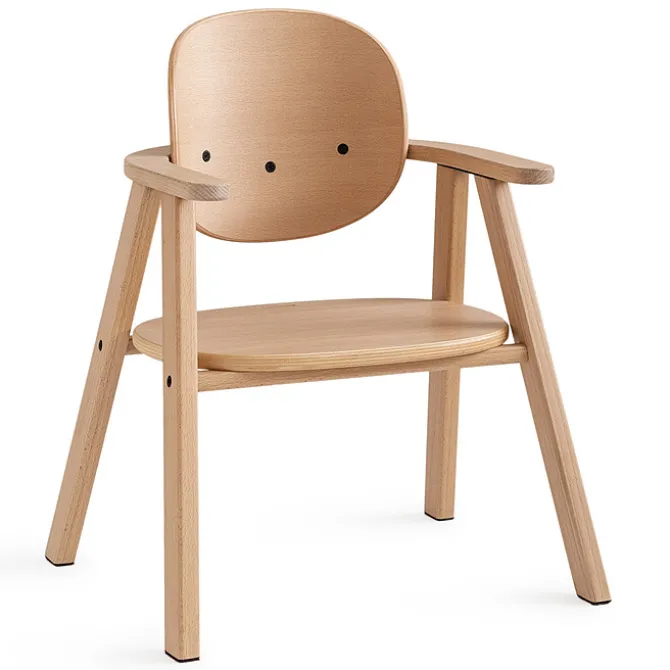Nobodinoz Chaise Haute Growing Green - Hêtre