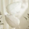 Nobodinoz Coussin Feuille Lin Français - Greige