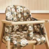 Nobodinoz Coussin pour Chaise Haute Growing Green Hyde Park - Camellia