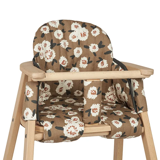 Nobodinoz Coussin pour Chaise Haute Growing Green Hyde Park - Camellia