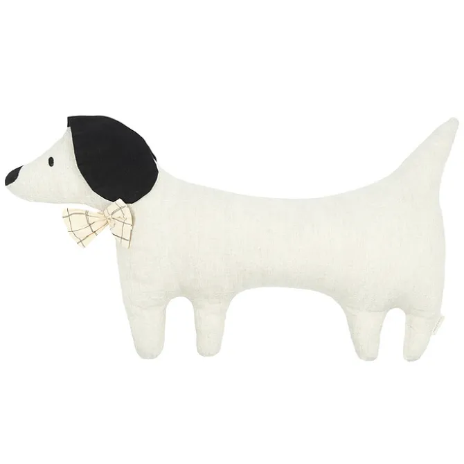 Nobodinoz Coussin Toby le Chien L1N0 - Greige