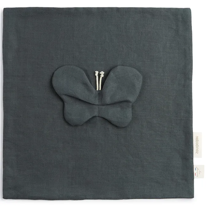 Nobodinoz Doudou Papillon Lin Français - Green Blue