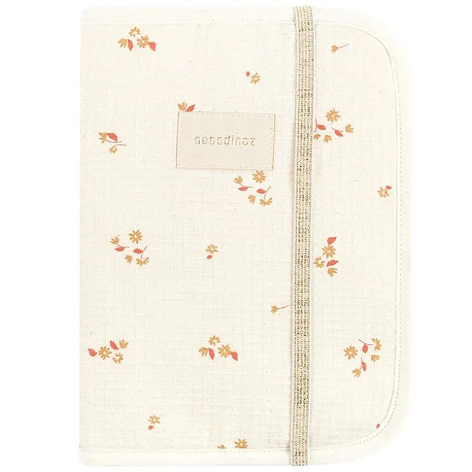 Nobodinoz Protège-carnet de Santé Poema Honey Comb - Yellow Lily