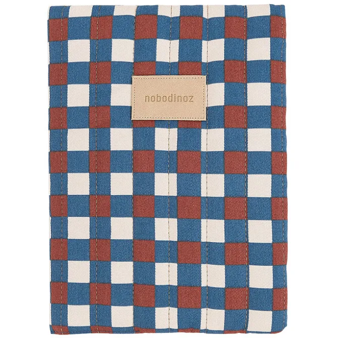 Nobodinoz Protège-carnet de Santé Hyde Park - Mosaïque Bleu et Rouge