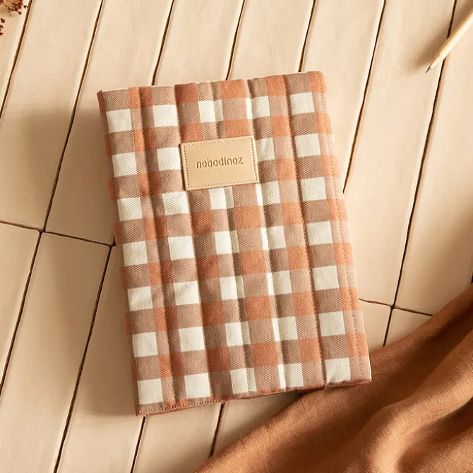 Nobodinoz Protège-carnet de Santé Hyde Park - Terracotta Checks