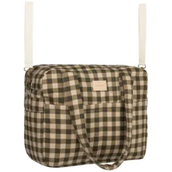 Nobodinoz Sac à Langer Hyde Park - Green Checks