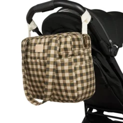 Nobodinoz Sac à Langer Hyde Park - Green Checks