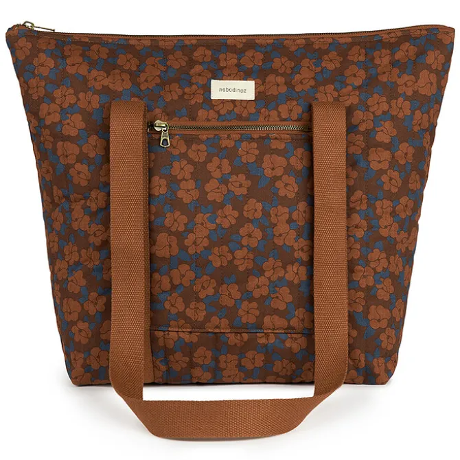Nobodinoz Sac à Langer Paris-Tokyo - Maroon Poppies