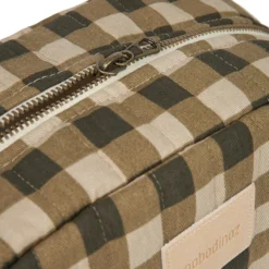 Nobodinoz Trousse de Toilette Hyde Park - Green Checks