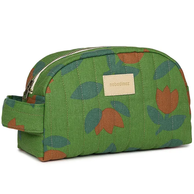 Nobodinoz Trousse de Toilette Hyde Park - Green Tulips