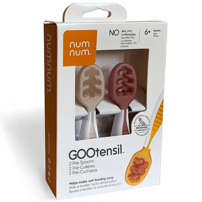 Num Num Lot de 2 Pré-cuillères - Beige et Mauve