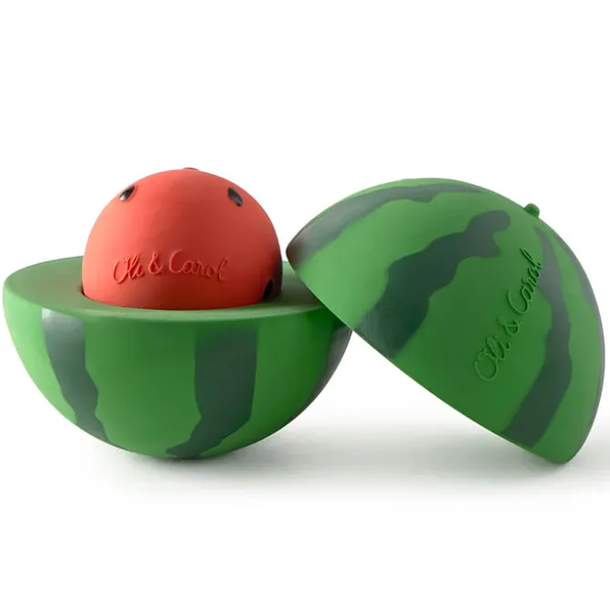 Oli & Carol Jouet à Empiler et Balle Sonore Pastèque