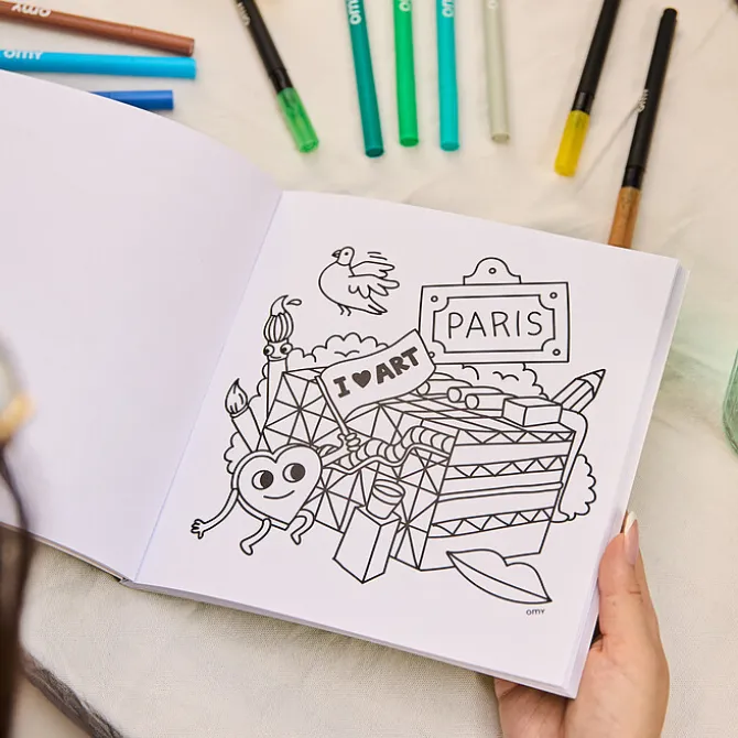 Omy Livre de Coloriage Cozy Art Paris