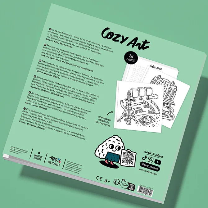 Omy Livre de Coloriage Cozy Art Paris