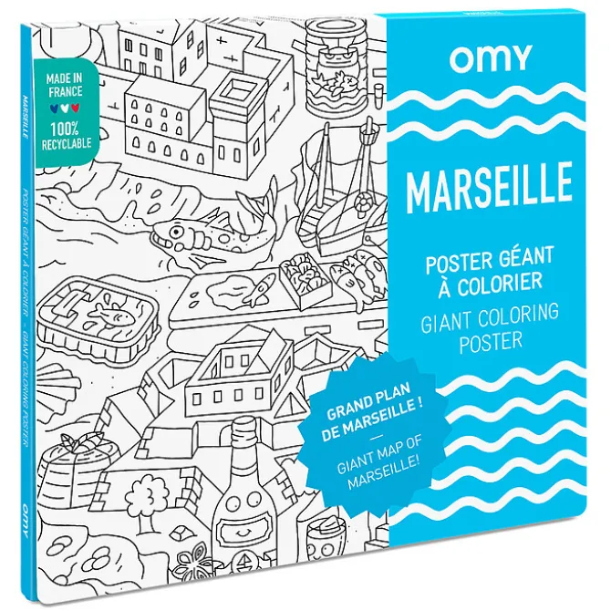 Omy Poster à Colorier - Marseille