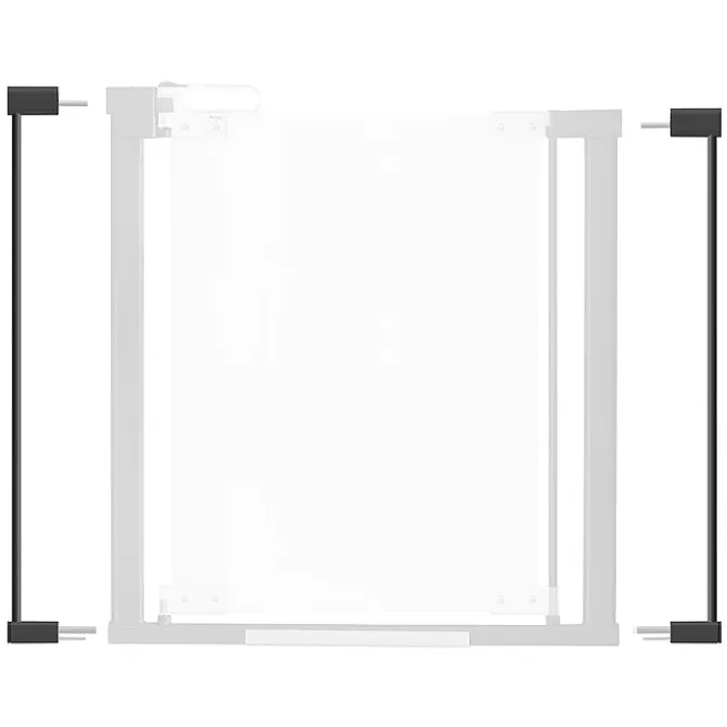 Oskö Lot de 2 Extensions Barrière de Sécurité Pression - Gris