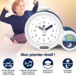 Pabobo Kid'Sleep Clock Mon Premier Réveil - Bleu