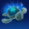 Pabobo Peluche Veilleuse Projecteur Rechargeable Tortue Aqua Dream