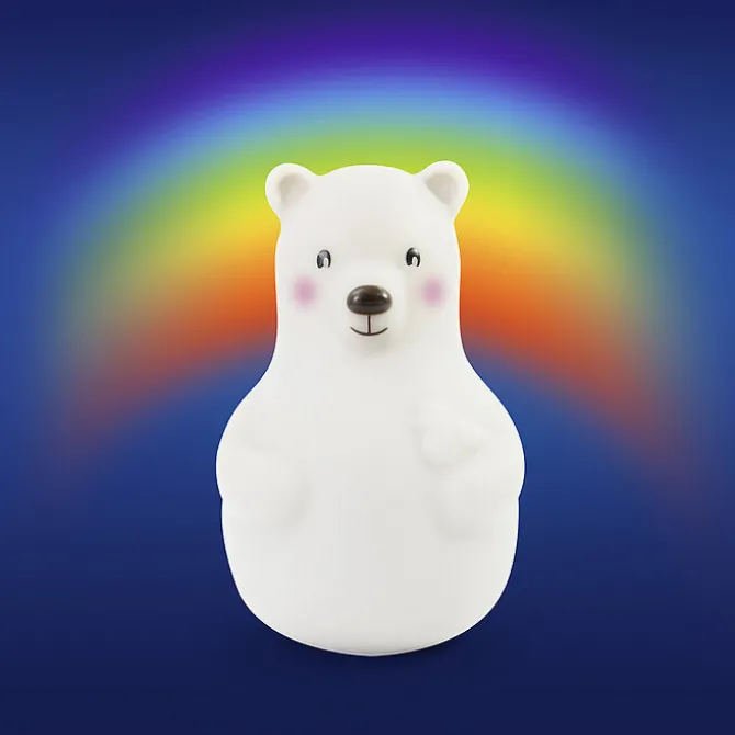 Pabobo Veilleuse Ours Lumicolor - Blanc