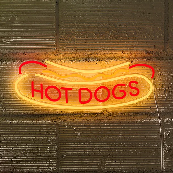 Pasteq Néon Lumineux - Hot Dog