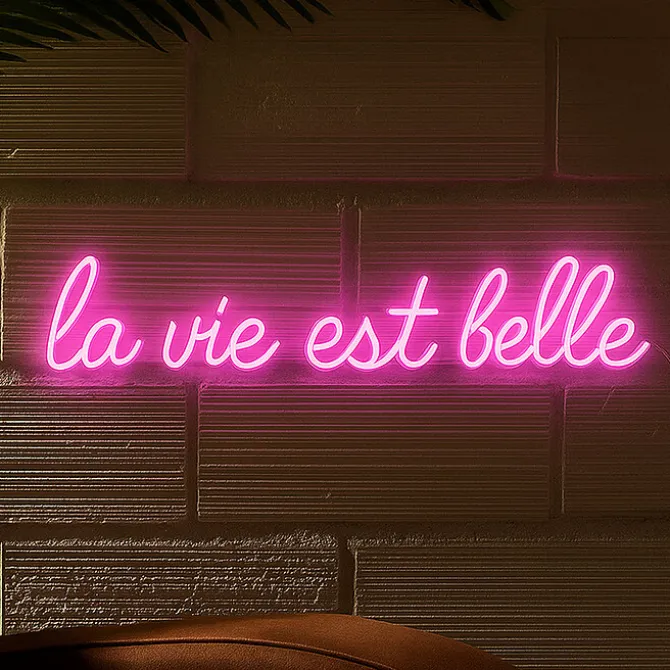 Pasteq Néon Lumineux - La Vie Est Belle