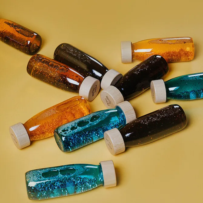 Petit Boum Bouteille Sensorielle Float - Turquoise