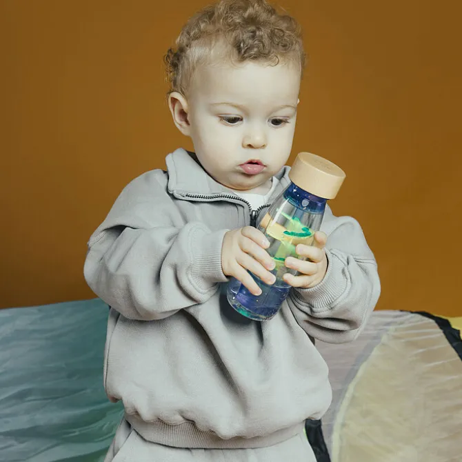 Petit Boum Bouteille Sensorielle Move - Spiral Blue