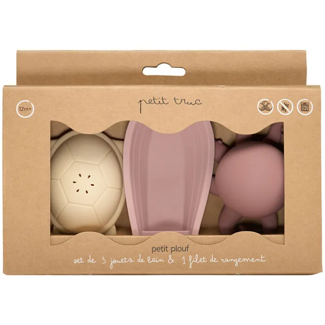 Petit Truc Lot de 3 Jouets de Bain Petit Plouf - Sand