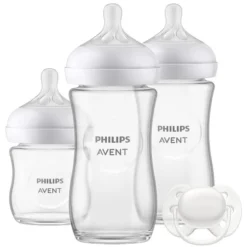 Philips Avent Coffret Cadeau Nouveau-Né Natural Response Verre - 120 et 240 ml