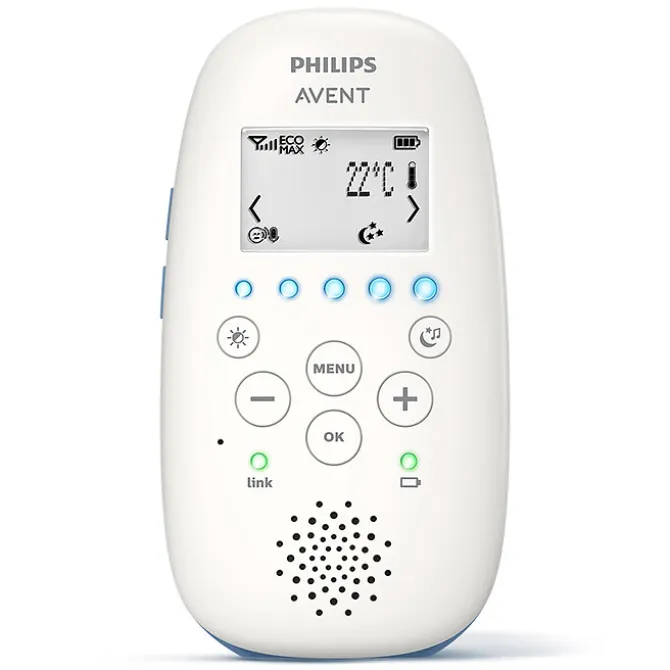 Philips Avent Ecoute-bébé Projecteur d'Etoiles SCD735/26